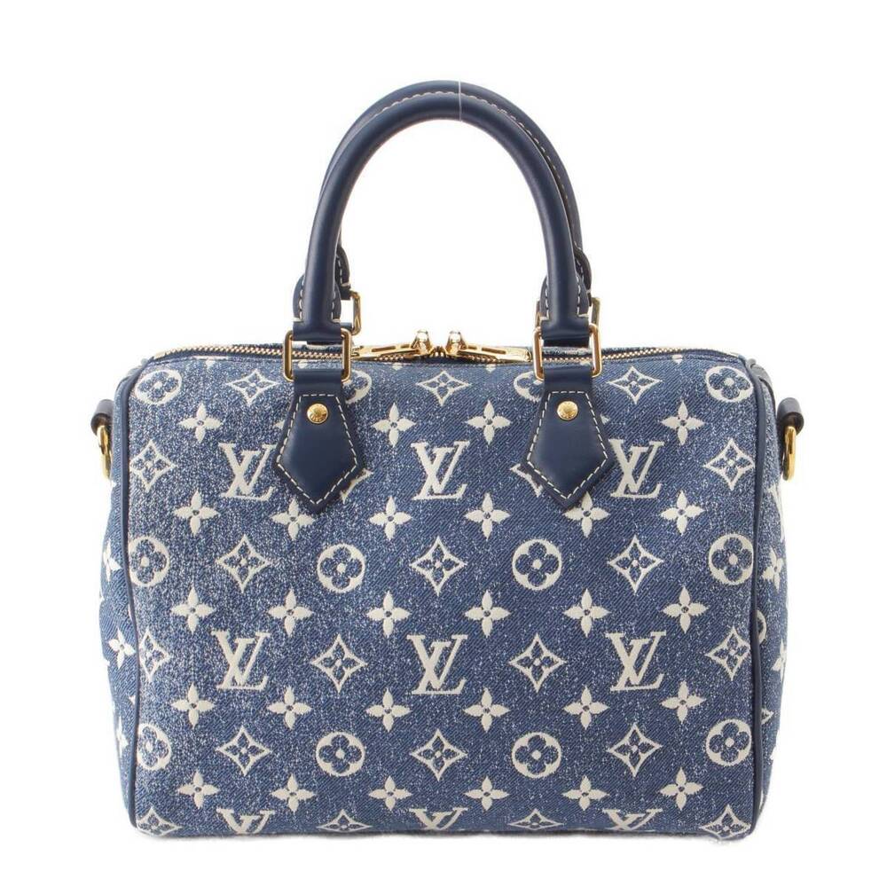 Louis Vuitton Monogram Denim Speedy Bandouliere Shoulder Bag